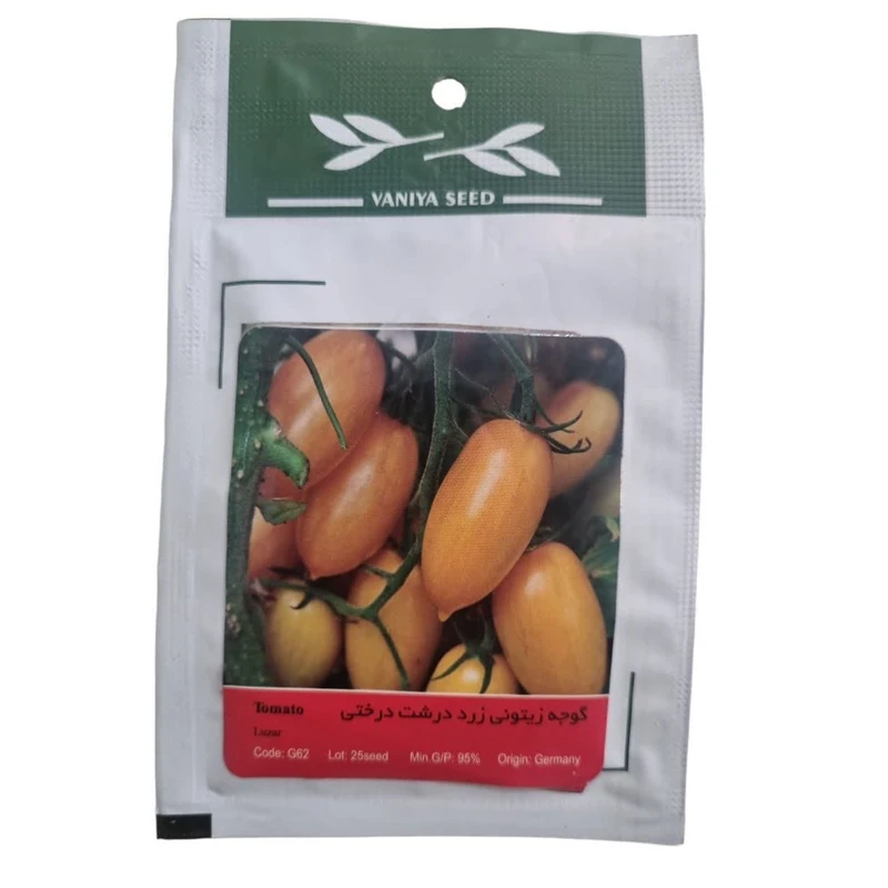 بذر گوجه زیتونی زرد درشت درختی وانیا سید مدل BA1886