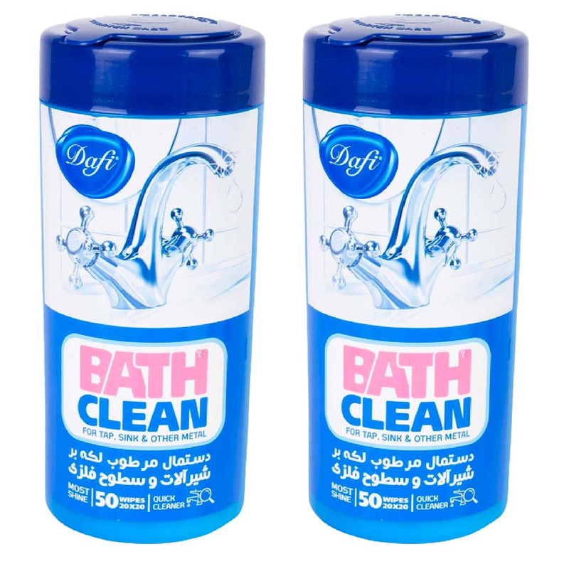 دست
مال مرطوب تمیزکننده سطوح دافی مدل Bath Clean 2 دو بسته 50 عددی