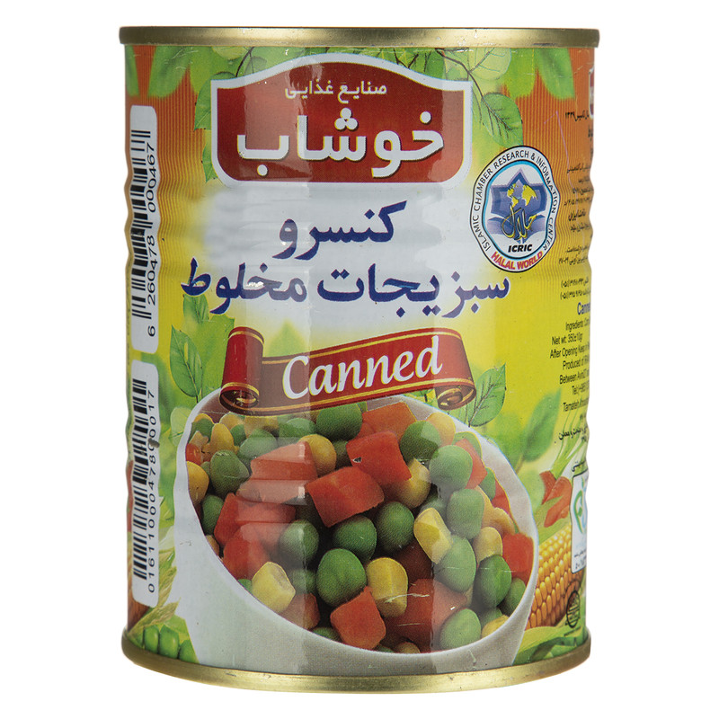 کنسرو سبزیجات مخلوط خوشاب - 350 گرم