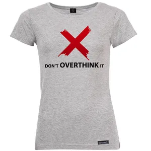 تی شرت آستین کوتاه زنانه 27 مدل Don’t Overthink It کد MH976