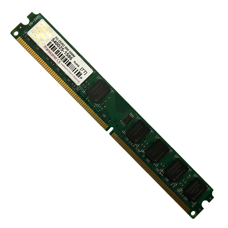 رم دسکتاپ DDR2 تک کاناله 800 مگاهرتز CL6 ترنسند مدل DIMM ظرفیت 2 گیگابایت