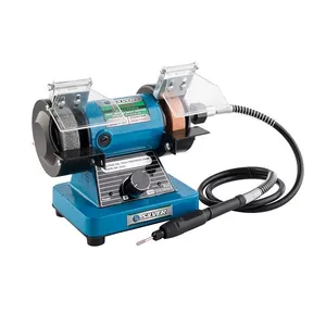 Silver GTP02A10 Bench Grinder Blue Color 