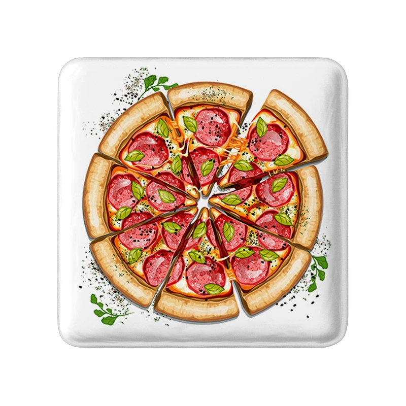 پیکسل خندالو طرح فست فود (Fast Food) مدل مربعی کد 36561