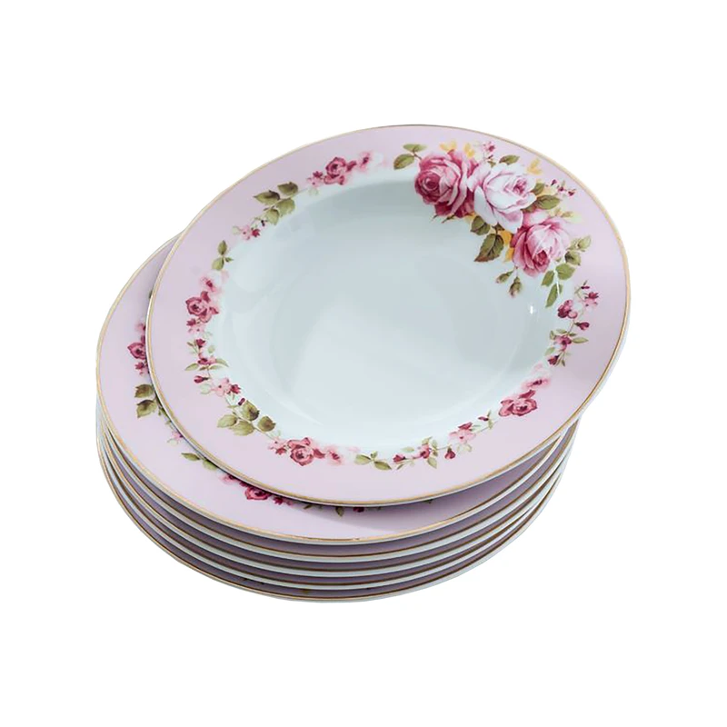 بشقاب انگلیش هوم مدل Romano بسته 6 عددی