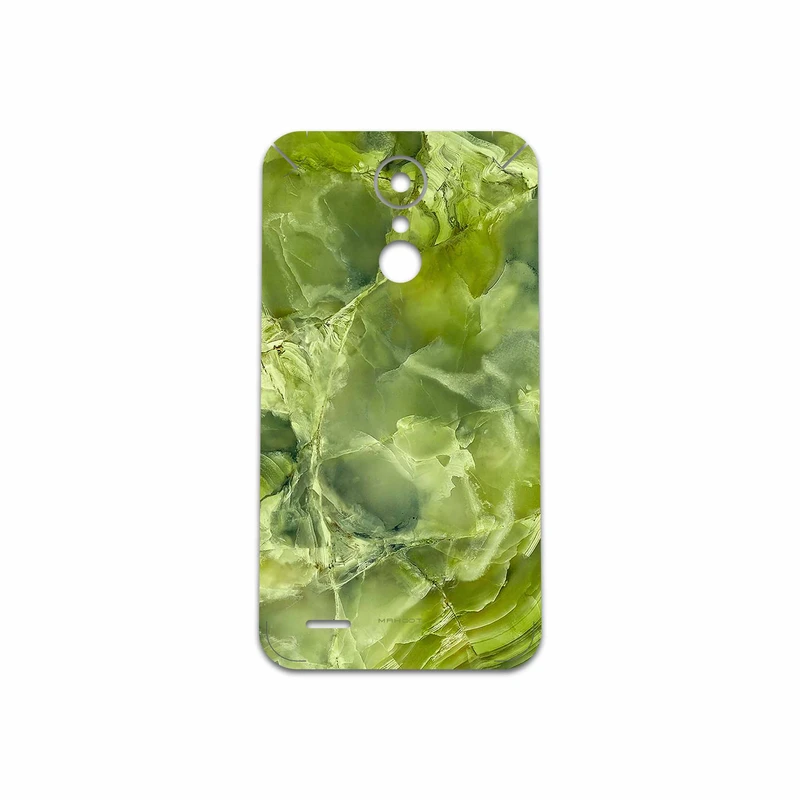 برچسب پوششی ماهوت مدل Green Crystal Marble مناسب برای گوشی موبایل ال جی K10 2017