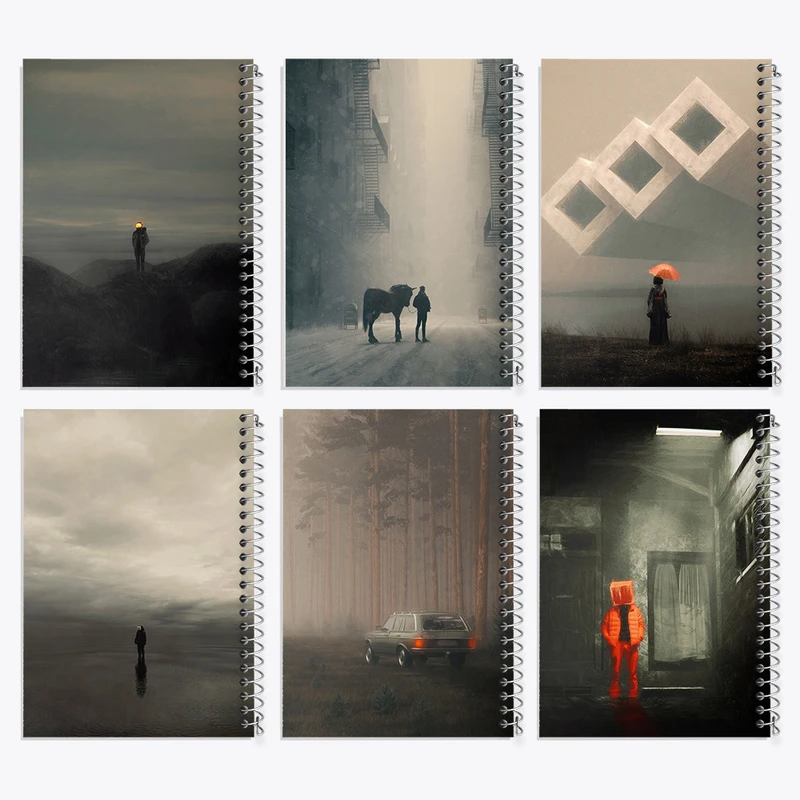 دفتر مشق 100 برگ خندالو طرح مفهومی کد 818 مجموعه 6 عددی