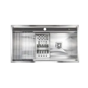سینک ظرفشویی استیل توکار یک لگنه کمتال مدل A-90