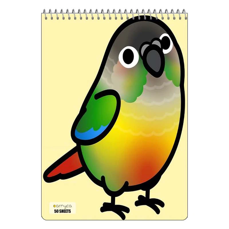 دفتر نقاشی 50 برگ سیمی کارنیکا طرح طوطی Parrot کد 11790