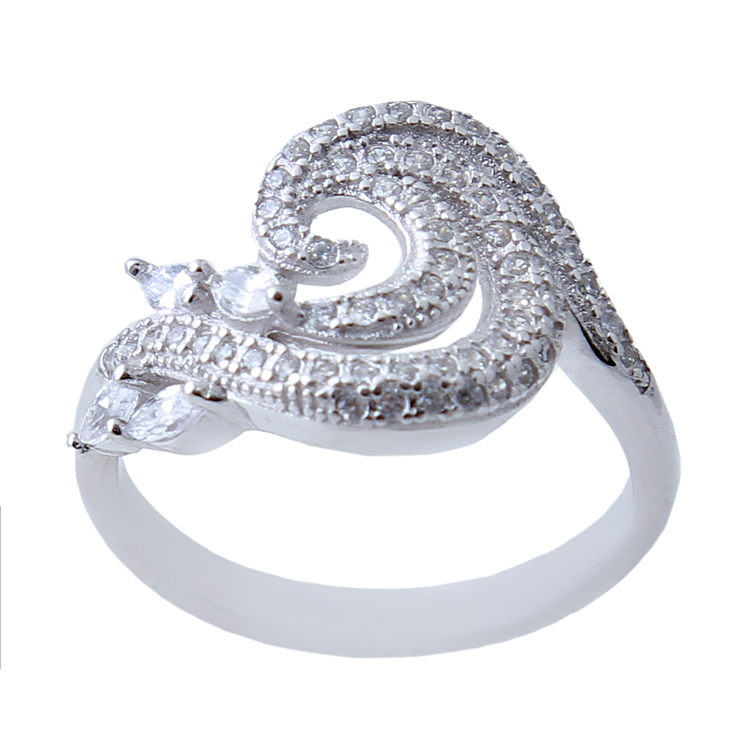  انگشتر نقره زنانه بازرگانی میلادی کد AWR_639