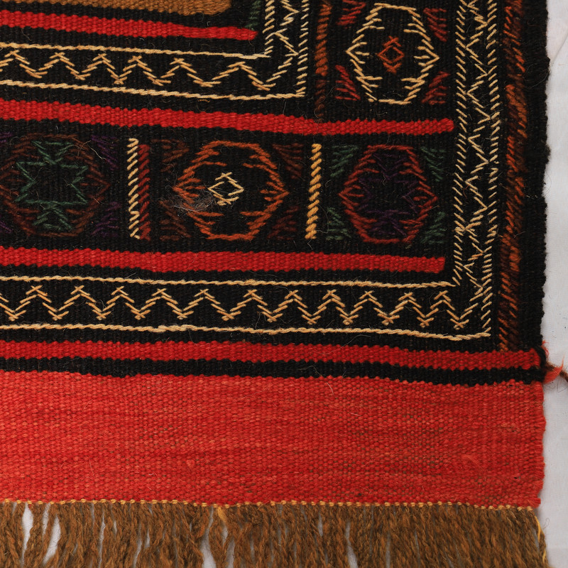 گلیم دستبافت مدل سفره کردی کد 40204116