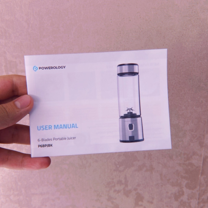 شیکر پاورولوجی مدل شارژی کد 126W Portable گنجایش 0.45 لیتر در ارزانترین فروشگاه اینترنتی ایران ارزان