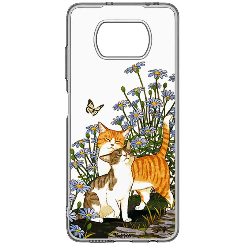 گارد مدل گربه و پروانه مناسب برای گوشی موبایل شیائومی Xiaomi Poco X3