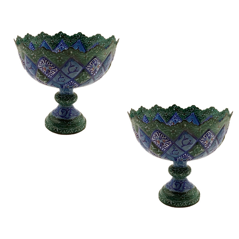 شکلات خوری میناکاری مدل 01 بسته 2 عددی