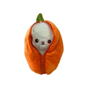 عروسک مدل خرگوش سورپرایزی طرح هویج ارتفاع 25 سانتی‌متر