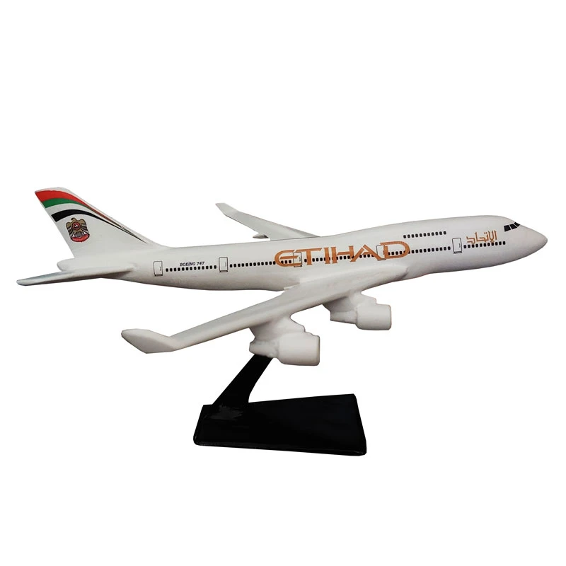 ماکت هواپیما مدل مسافربری بوئینگ 747 طرح هواپیمایی ETIHAD , الاتحاد