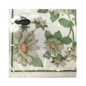 دستمال سفره گلریز مدل table napkin طرح گل بسته 15 عددی