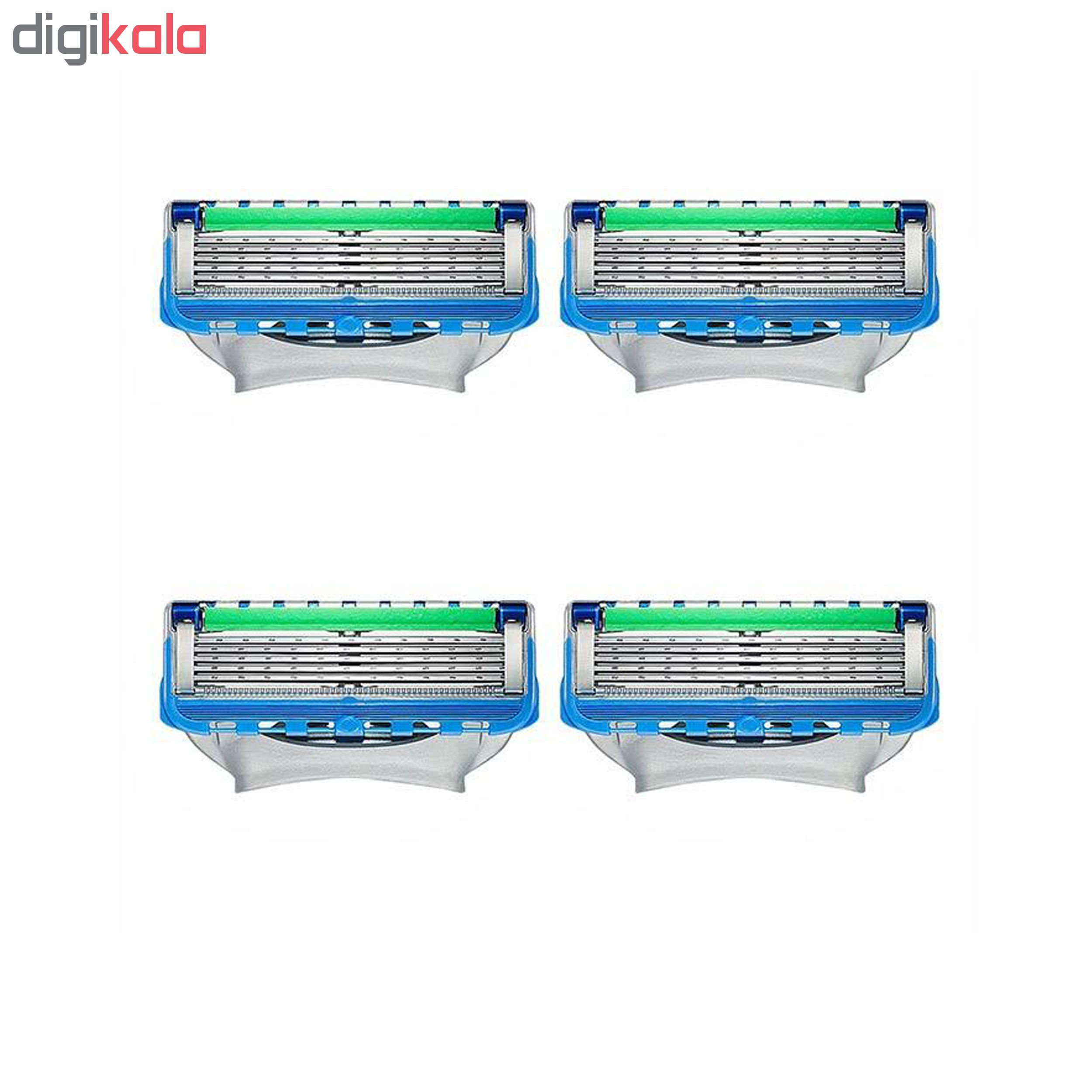 تیغ یدک ژیلت مدل Fusion Proglide بسته 4 عددی