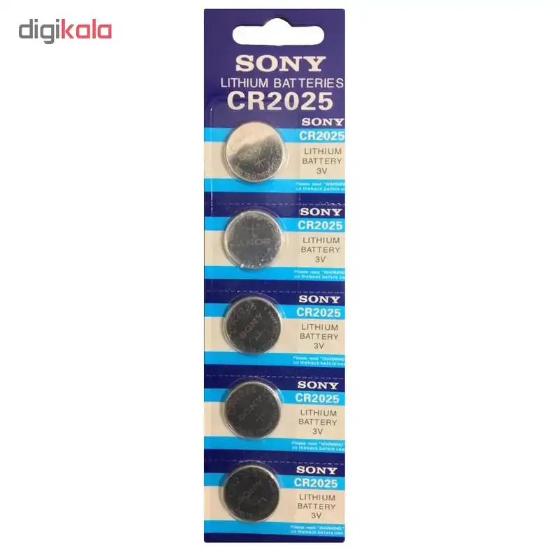 باتری سکه ای مدل CR2025 بسته 5 عددی