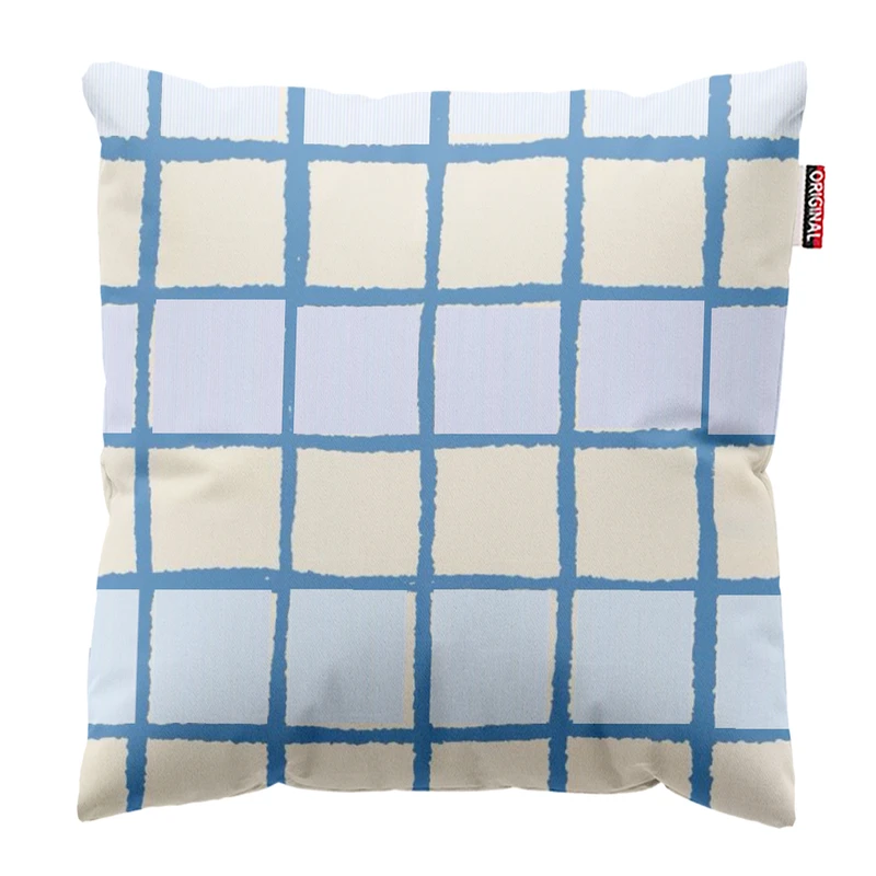 کوسن پاد آفرین طرح چهارخونه کد 4942 سایز 40*40 سانتی متر