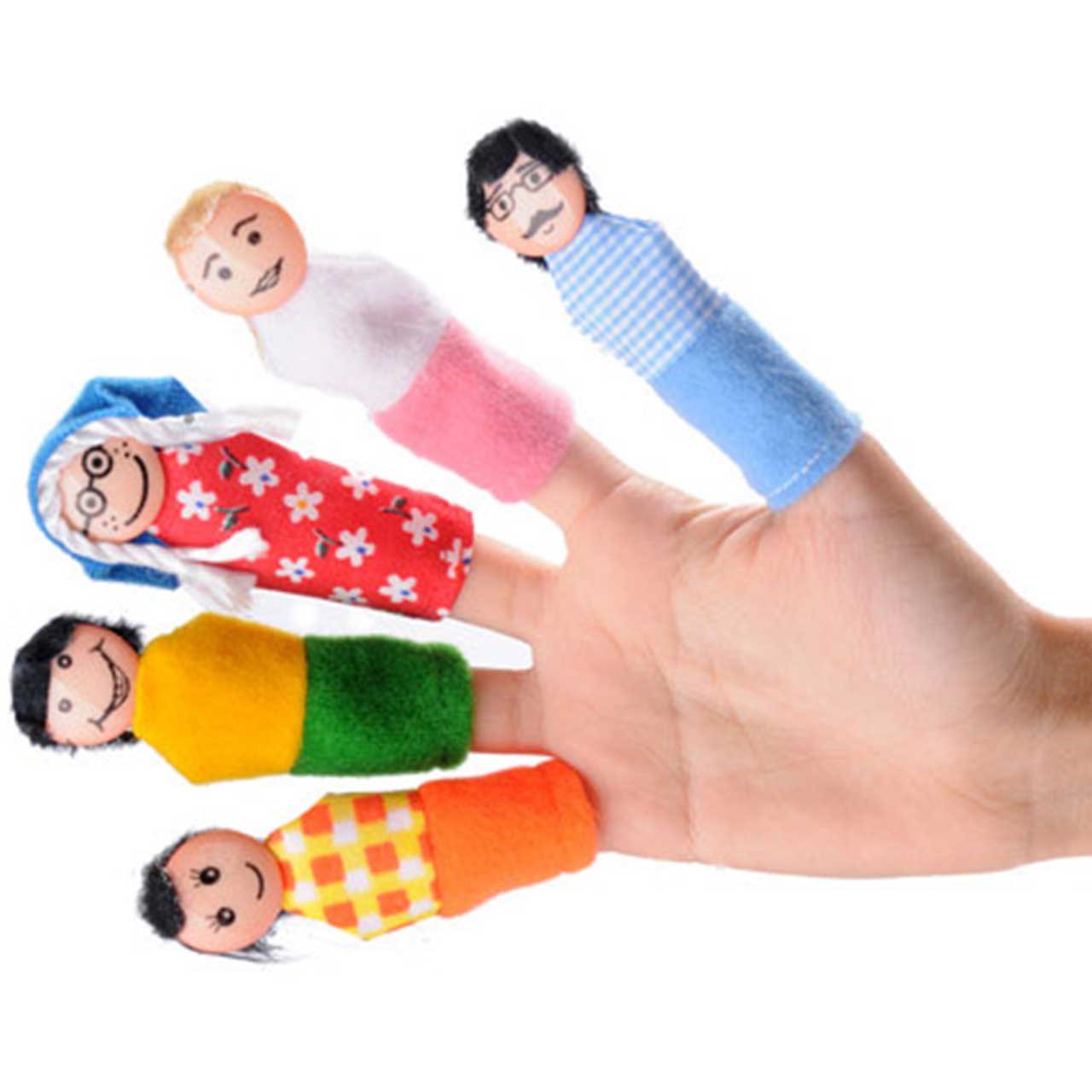 خرید                     عروسک انگشتی شادی رویان مدل خانواده بسته 5 عددی