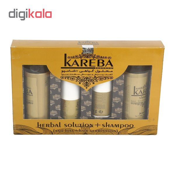 پک ضد ریزش موی کاربا مدل HERBAL SOLUTION SHAMPOO پک ضد ریزش موی کاربا مدل HERBAL SOLUTION SHAMPOO
