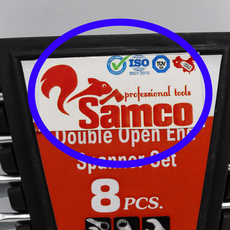 آچار تخت سامکو مدل پلکانی کد YP-PELEKANI-06-22MM  مجموعه 8 عددی