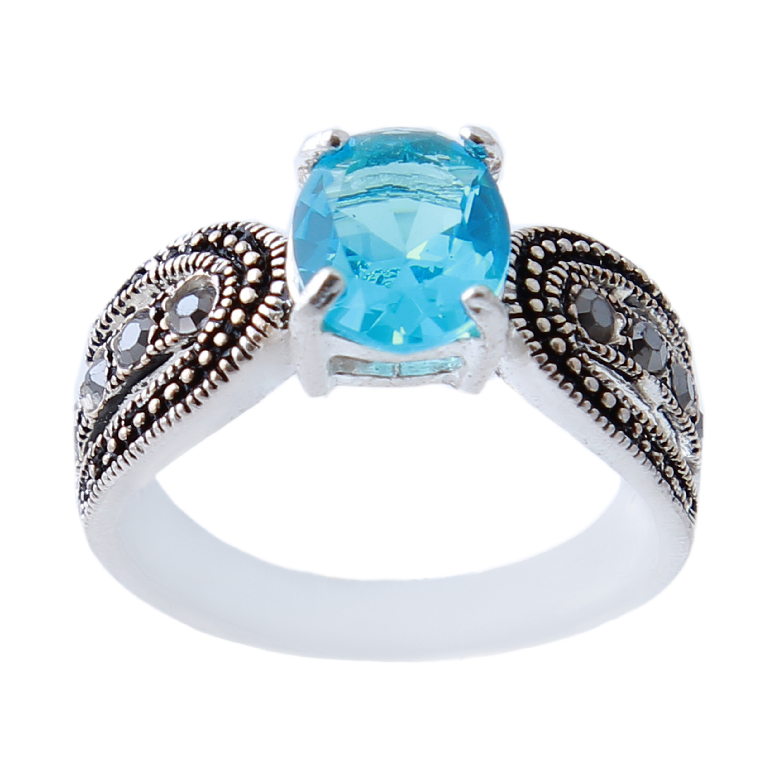 انگشتر نقره زنانه بازرگانی میلادی کد AW_415