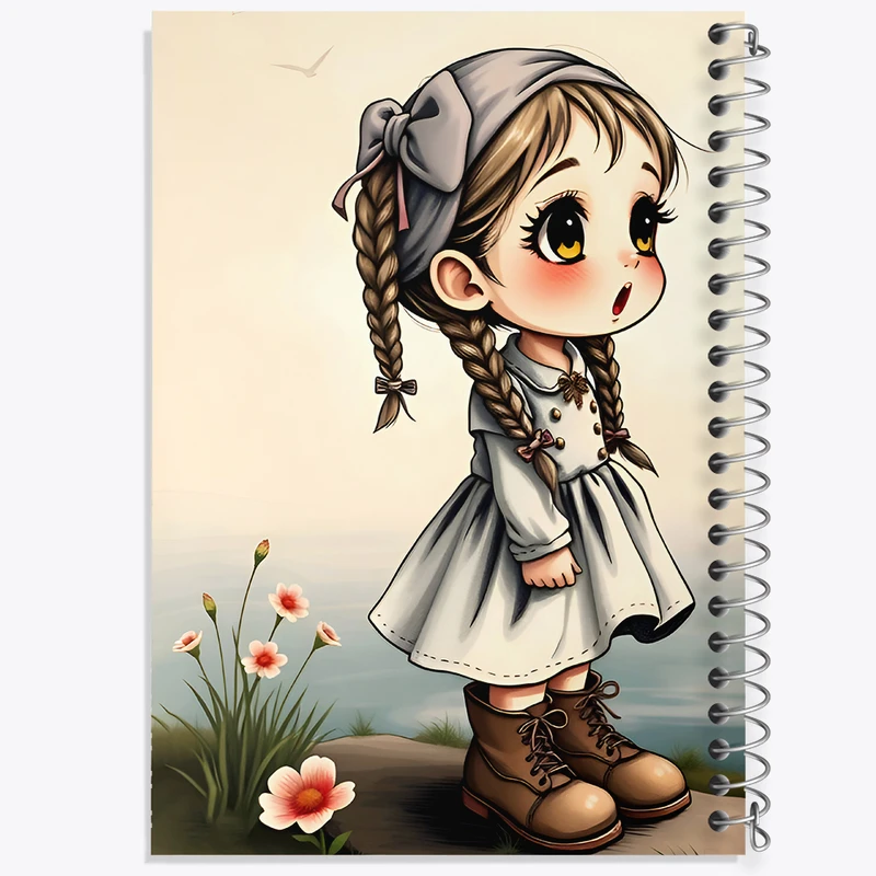 دفتر لیست خرید 50 برگ خندالو طرح دخترانه کد F6669