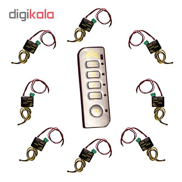 ریموت و گیرنده کینگ مدل K 16 بسته 8 عددی