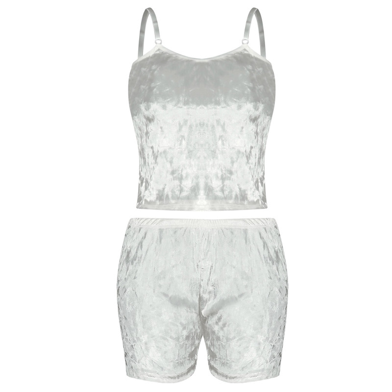 ست تاپ و شلوارک زنانه مدل مخمل