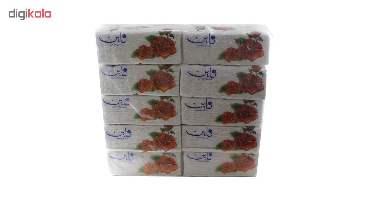 دستمال کاغذی ناین مدل white بسته ۱۰ عددی main 1 2