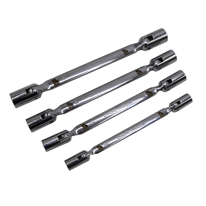 آچار دو سر بکس مدل بیگ بر کد YP-LOLAEI-12PAR-1017 سایز 10-17 میلیمتر مجموعه 4 عددی