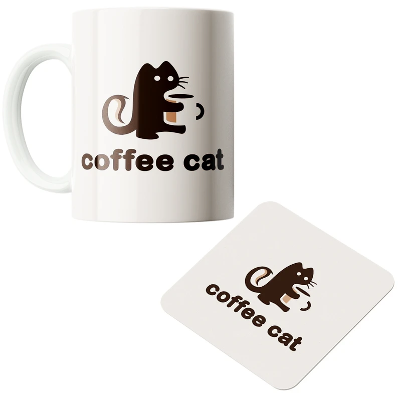 ماگ پاد آفرین مدل  Coffee کد z305 به همراه زیر لیوانی