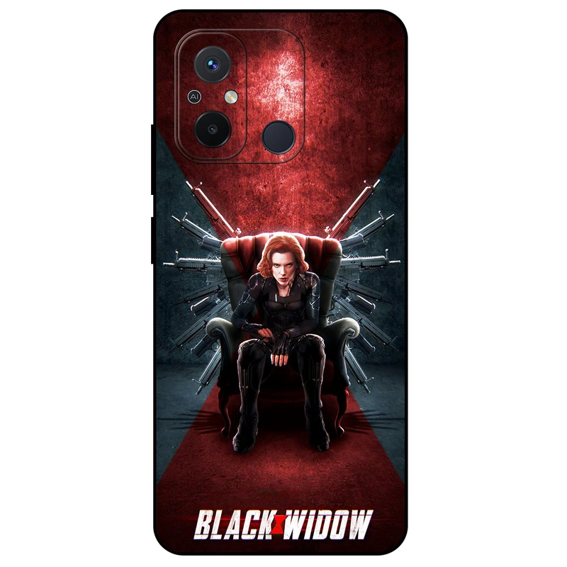 کاور مگافون طرح بیوه سیاه مدل 5423 مناسب برای گوشی موبایل شیائومی Redmi 12C