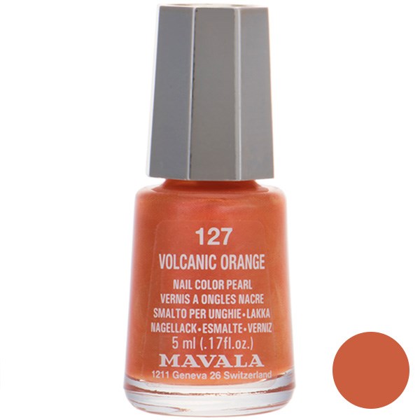 لاک ناخن ماوالا مدل Mini Volcanic Orange شماره 127