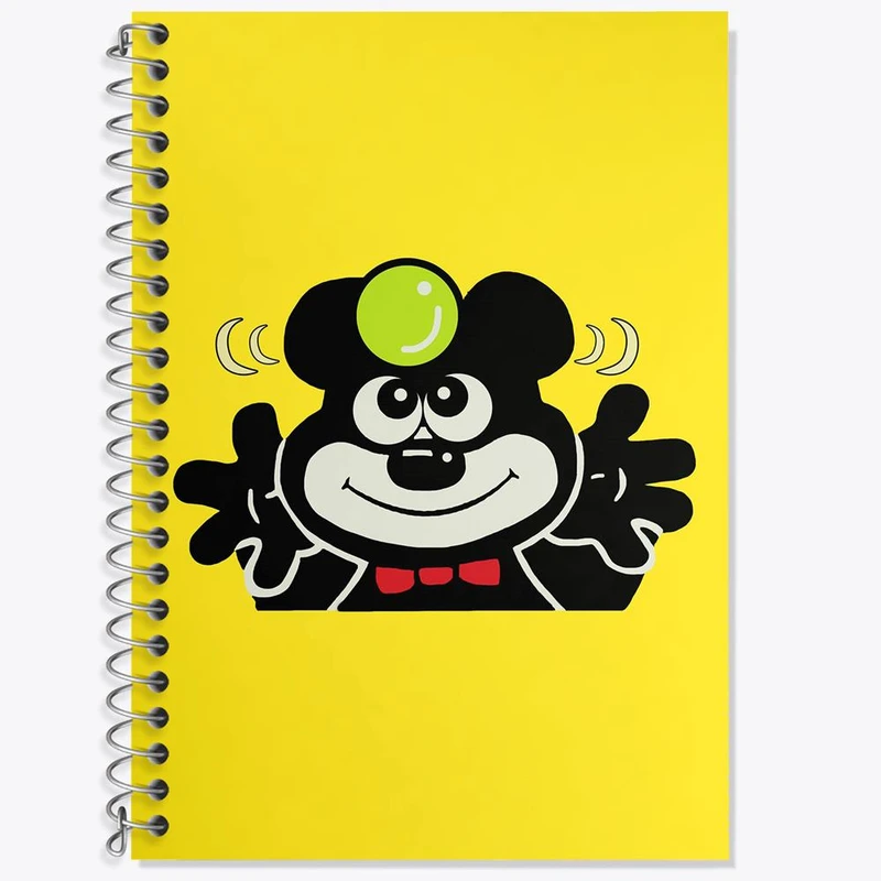 دفتر زبان 50 برگ خندالو مدل دو خط طرح آدامس خرسی کد 6211