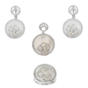 نیم ست نقره مدل OK2102