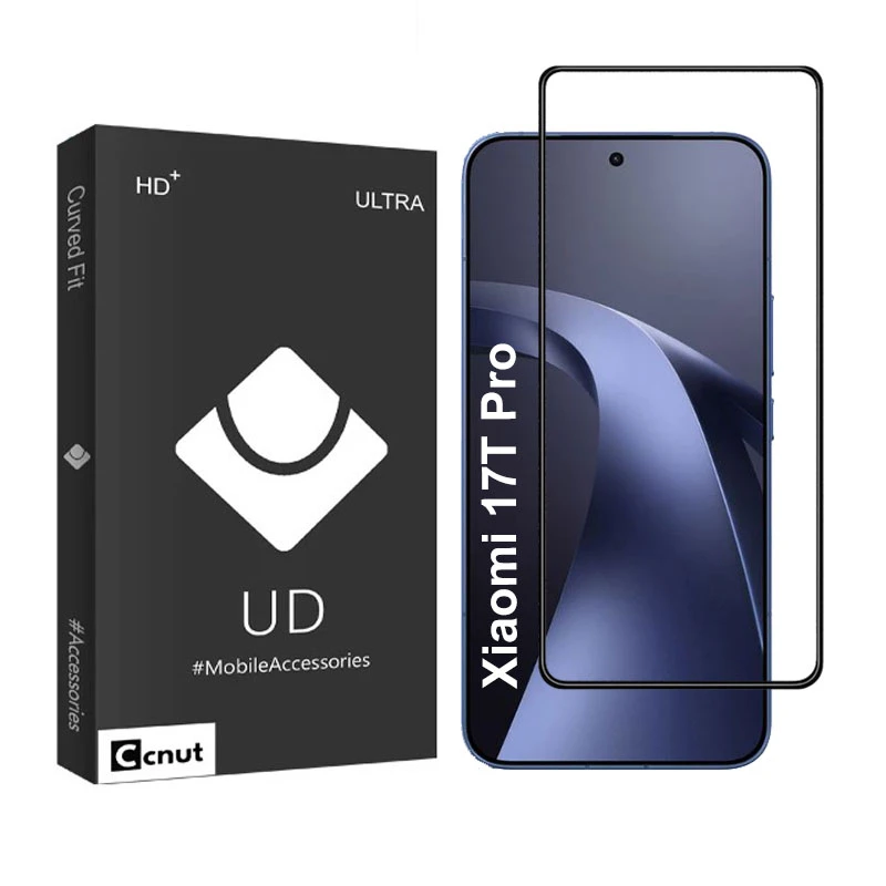 محافظ صفحه نمایش شیشه ای کوکونات مدل FULL-UDB مناسب برای گوشی موبایل شیائومی 17T Pro