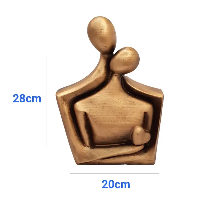 مجسمه مدل آغوش عشق کد  Gold-02