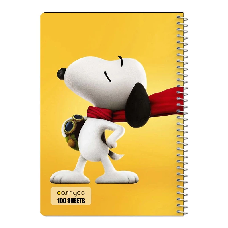دفتر مشق 100 برگ سیمی کارنیکا طرح فیلم بادام زمینی ها The Peanuts کد 59709