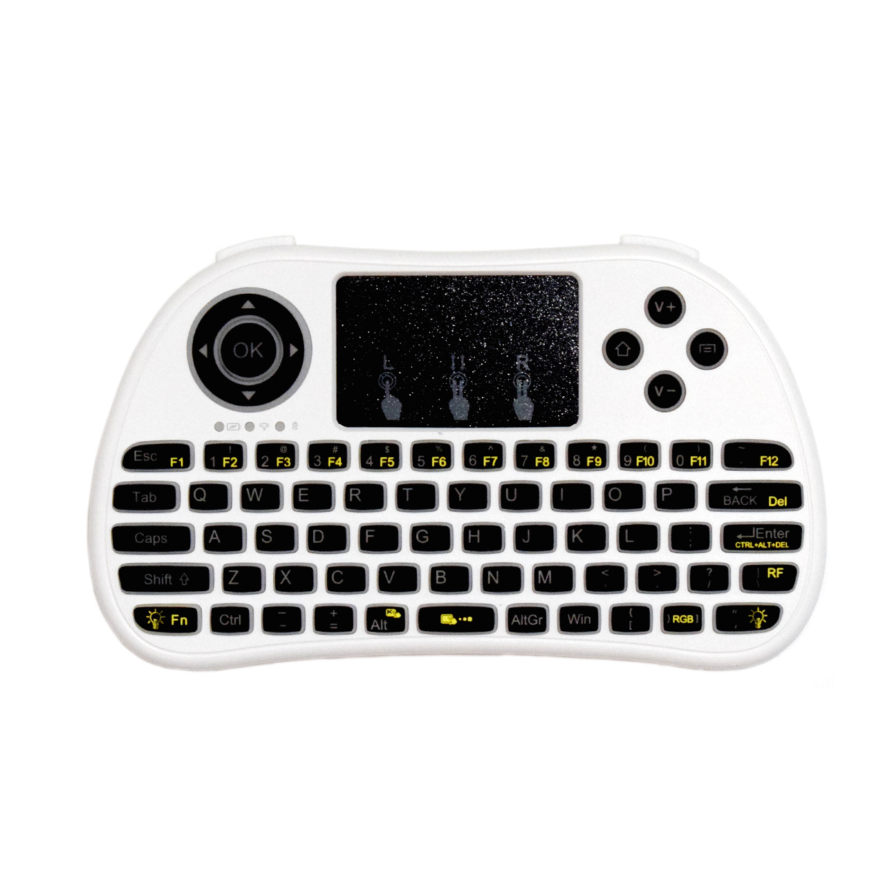 مینی کیبورد بی سیم مدل Colorful Side Backlight P9