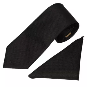 ست کراوات و دستمال جیب مردانه نسن طرح آکسفورد مدل S13