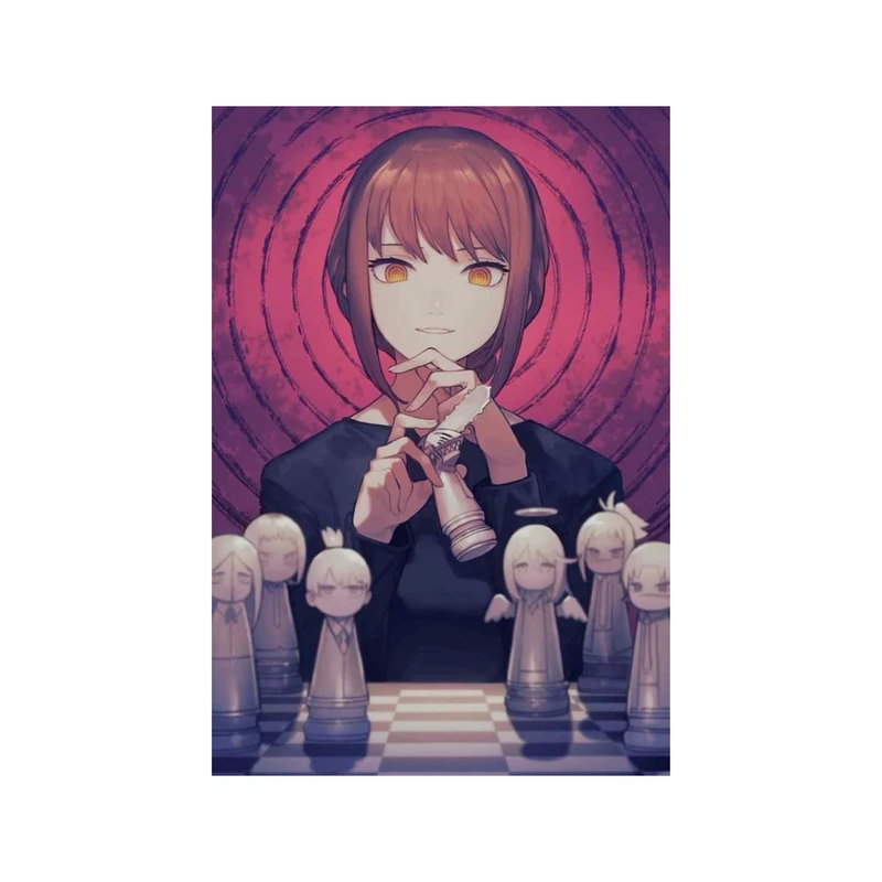 استیکر لپ تاپ و موبایل مدل انیمه طرح مرد اره ای ماکیما Chainsaw Man Makima کد 3244