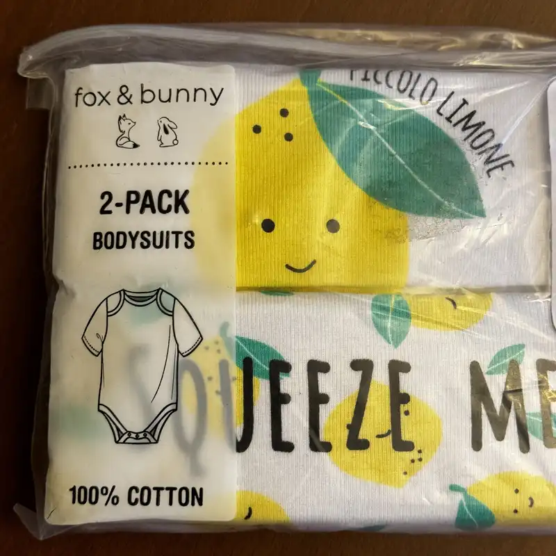 بادی آستین کوتاه نوزادی مدل 684 مجموعه 2 عددی