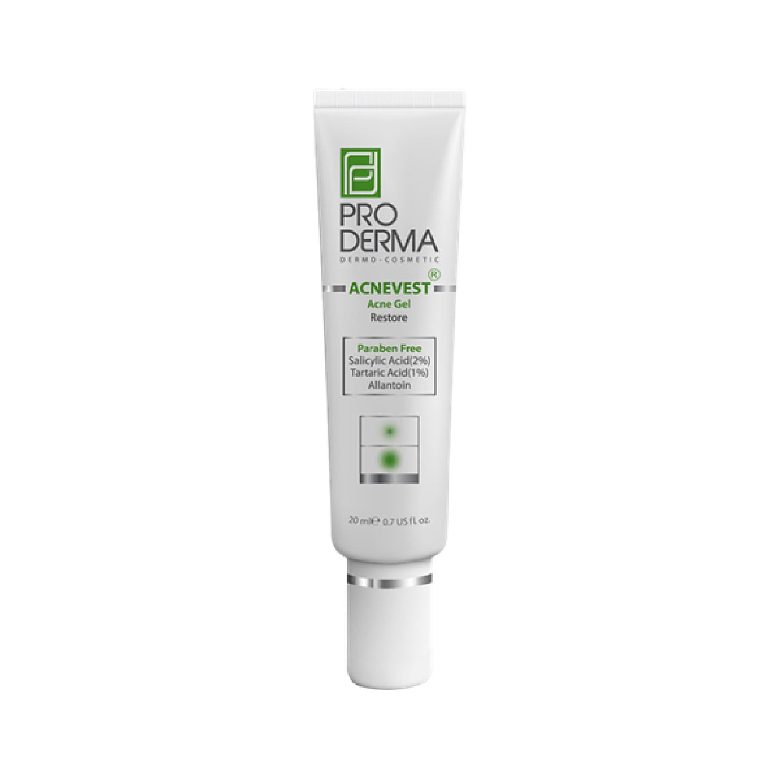 ژل ضد جوش پرودرما مدل Acne Derm حجم ۲۰ میلی لیتر -  - 1