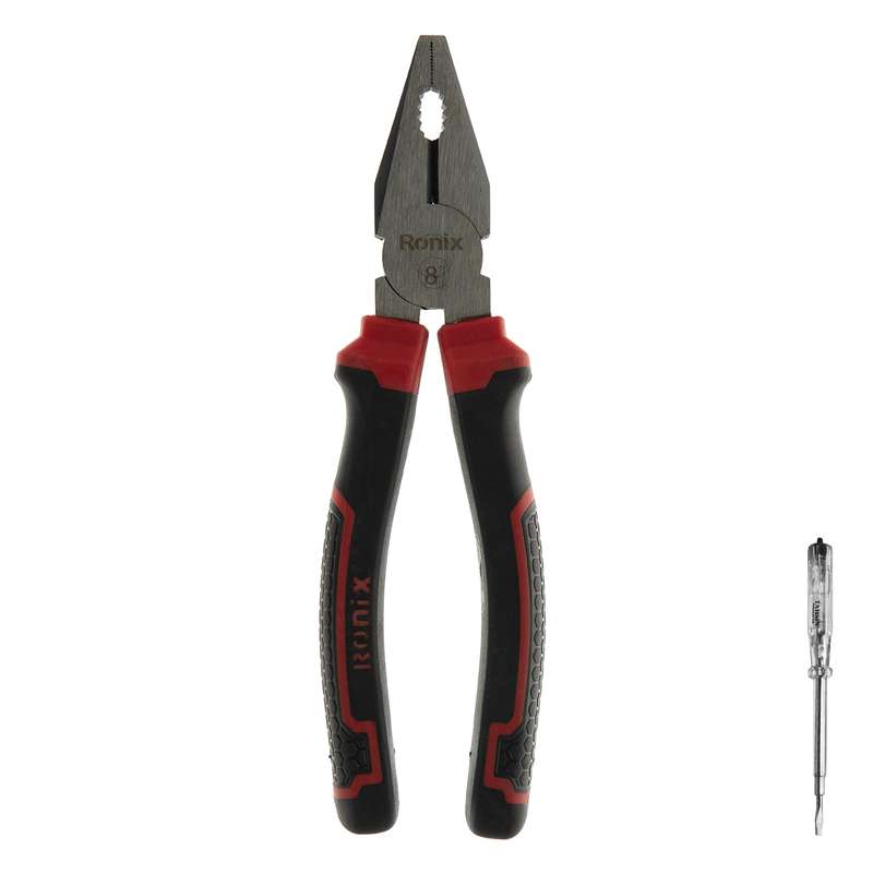 انبردست رونیکس مدل RH-1168 سایز 8 اینچ به همراه یک عدد فازمتر تحسین