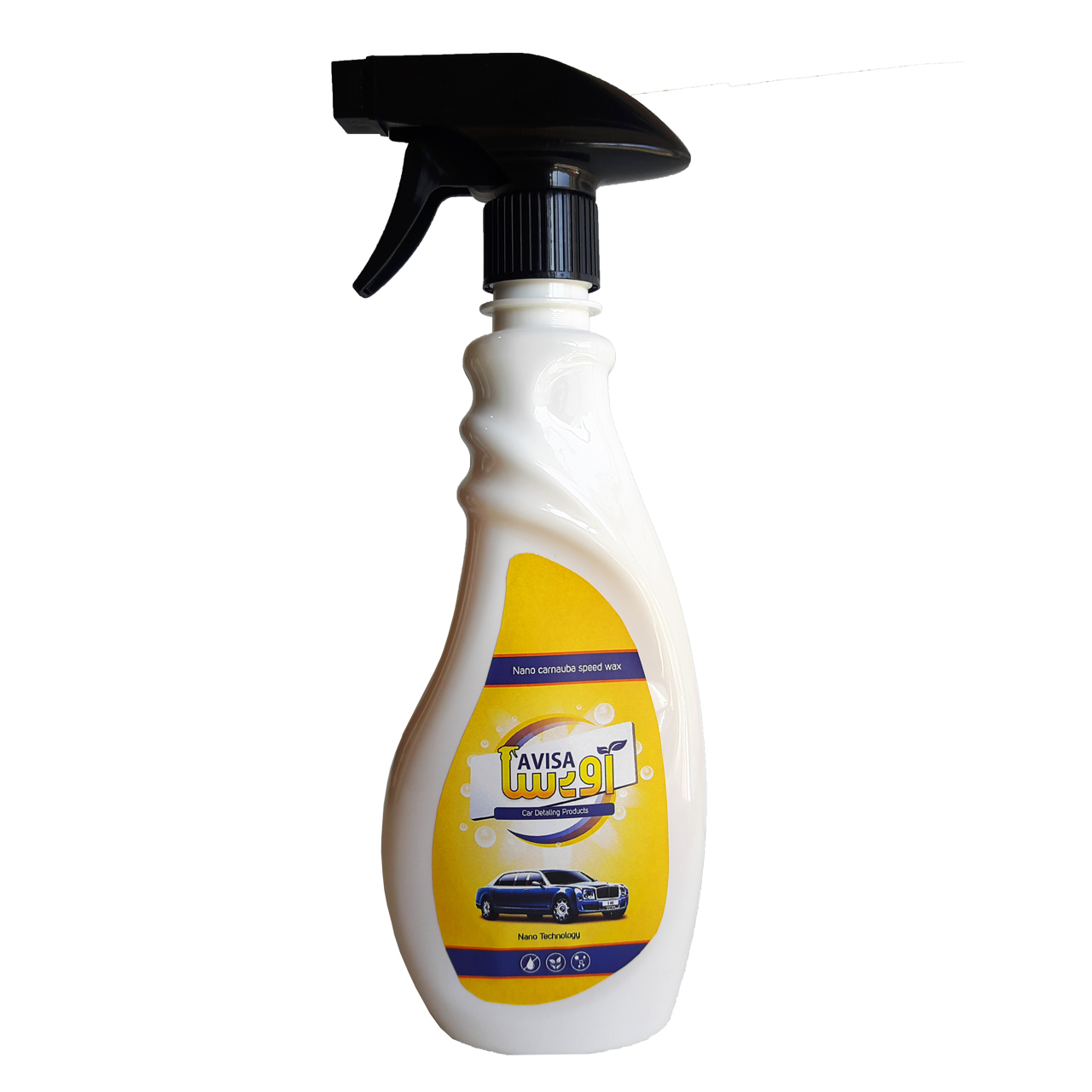 اسپری واکس فوری بدنه ی خودرو آویسا مدل av-480nsw حجم 480 میلی لیتر 