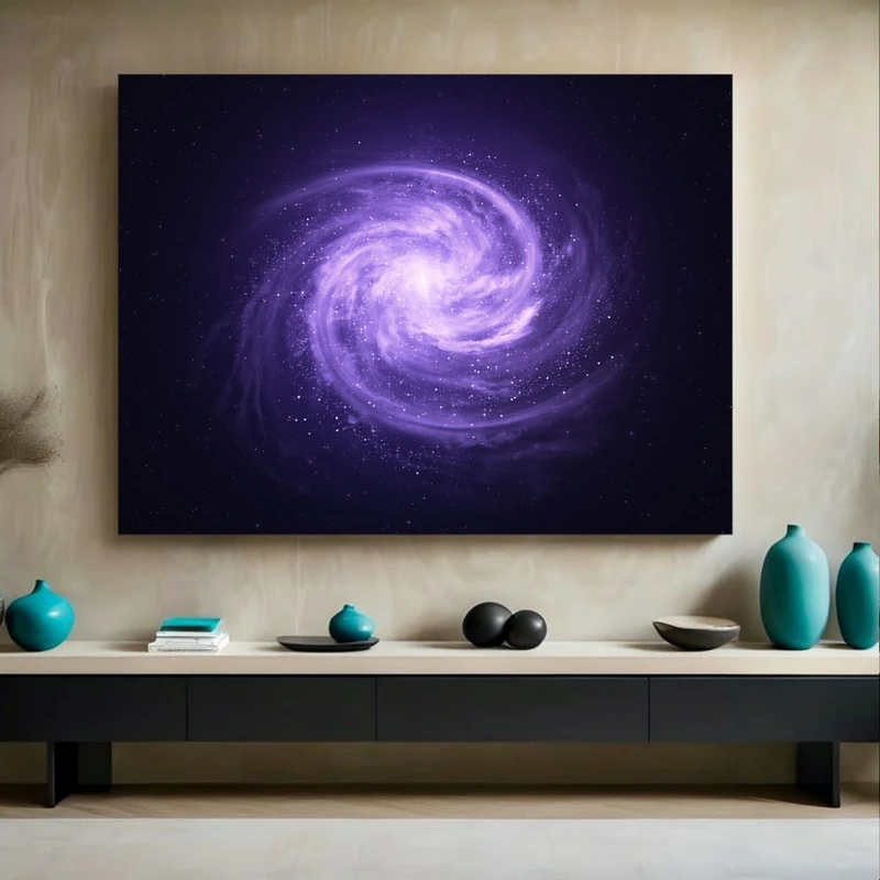 پوستر پارچه ای طرح مخمل کهکشان مدل بیکران کد BK23884