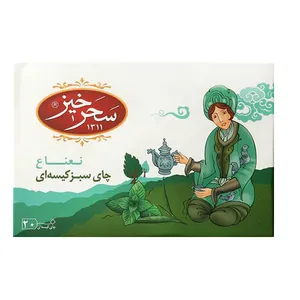 چای سبز کیسه ای سحر خیز با طعم نعنا بسته 20 عددی
