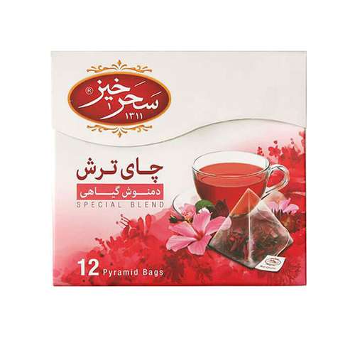 دمنوش چای ترش سحرخیز بسته 12 عددی
